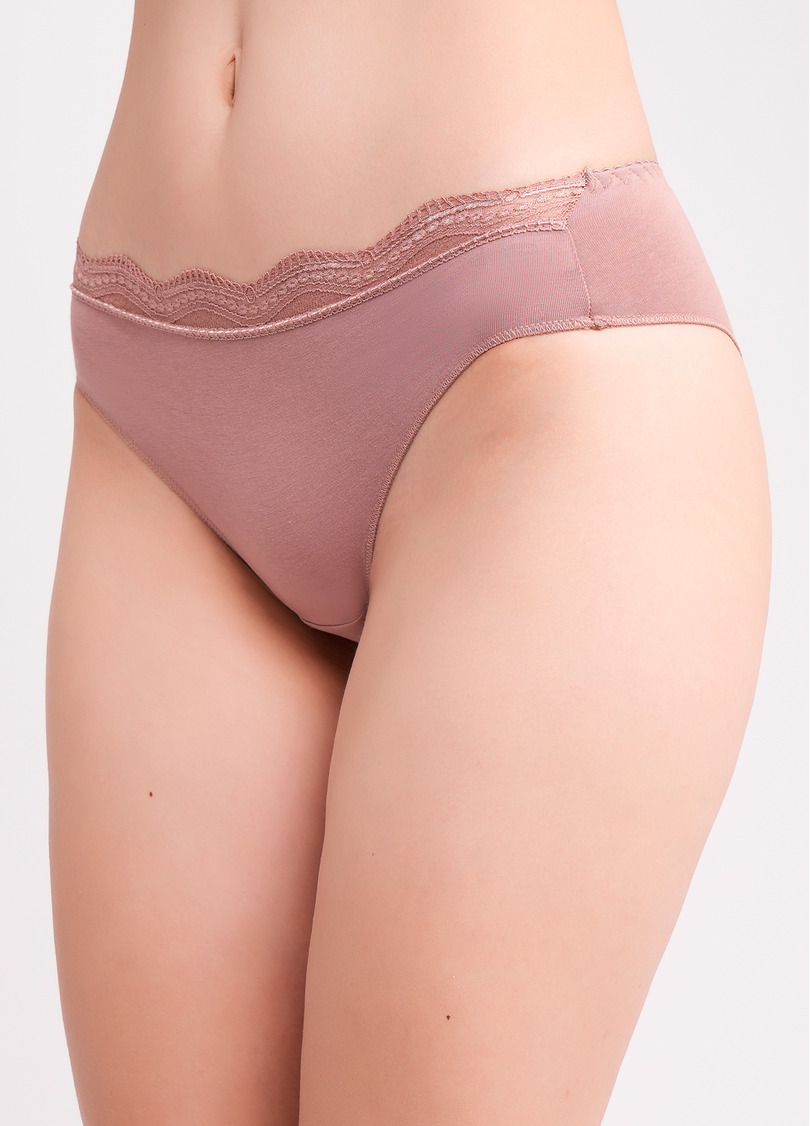 Трусы бразилиана из хлопка Basic chic 2236/61 mokko (коричневый)