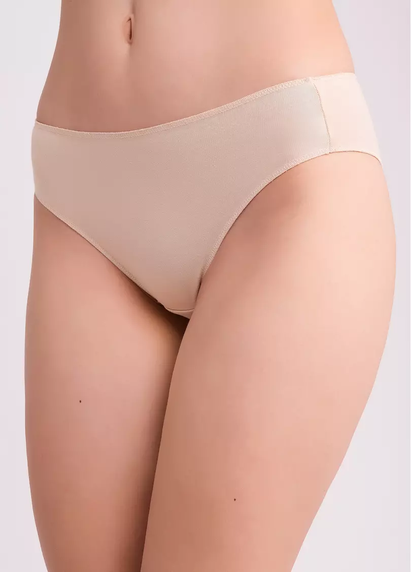 Трусы бразилиана хлопковые Basic chic 2237/60 beige (бежевый)