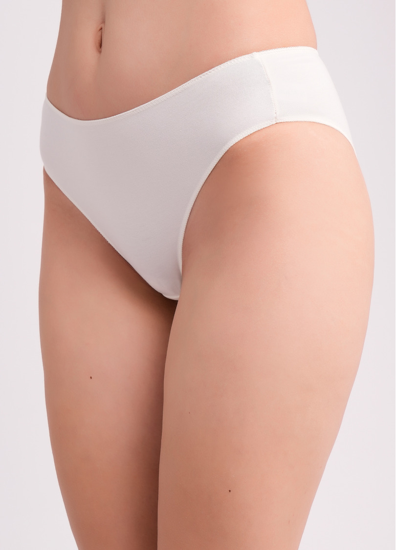Трусы бразилиана хлопковые Basic chic 2237/60 milk (белый)