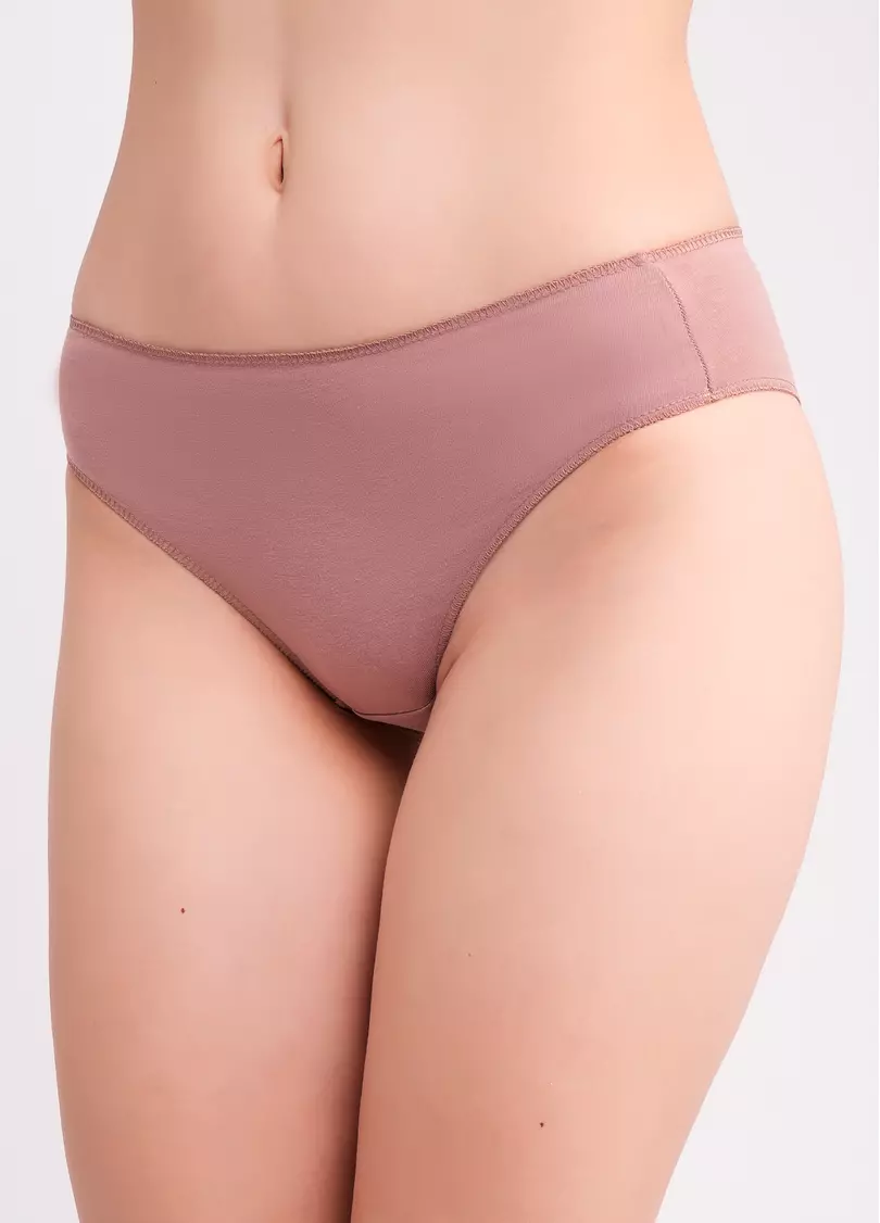Трусы бразилиана хлопковые Basic chic 2237/60 mokko (коричневый)