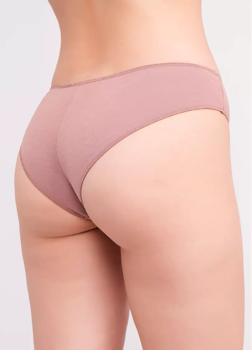 Трусы бразилиана хлопковые Basic chic 2237/60 mokko (коричневый)