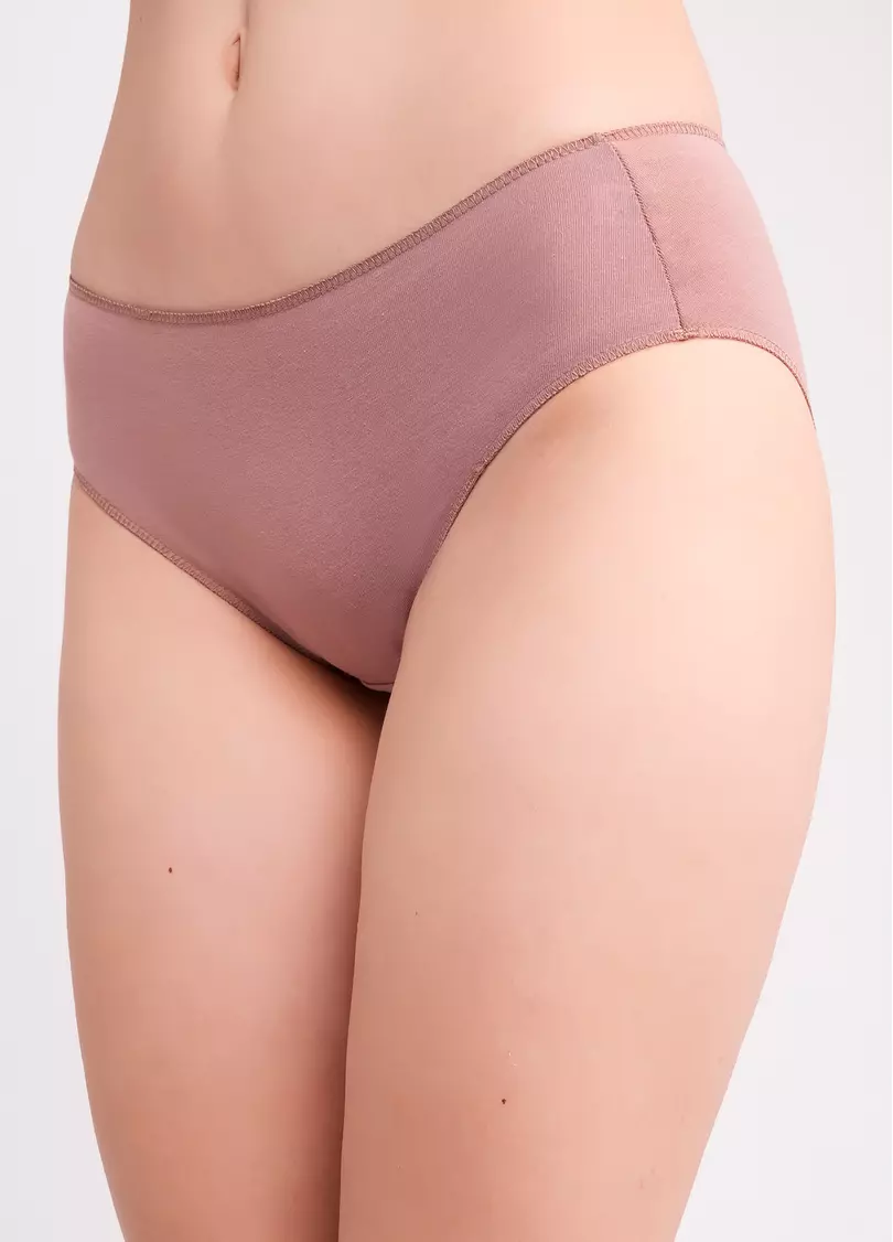 Трусы слипы из хлопка Basic chic 2318/60 mokko (коричневый)