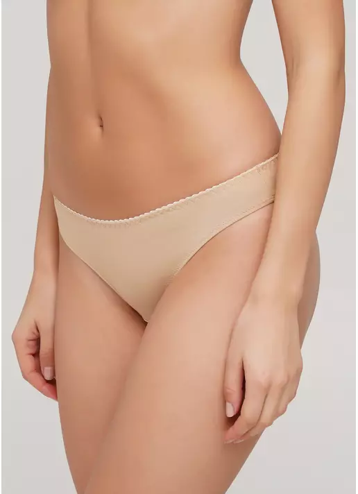 Трусики бразилиана базовые из хлопка Basic cotton 2206/60 beige (бежевый)