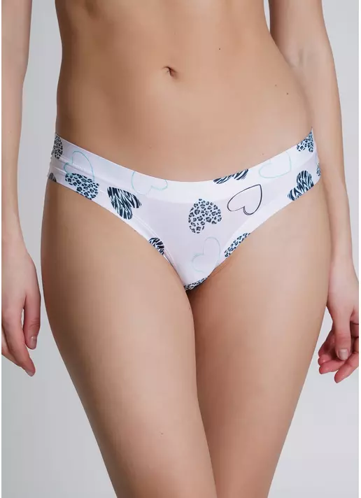 Трусики-танга с сердечками Be my Valentine 2102/20 heart (голубой)