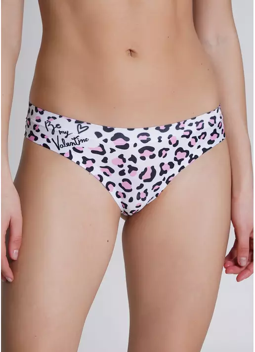 Трусики-танга с леопардовым принтом Be my Valentine 2102/20 leo pink (розовый)