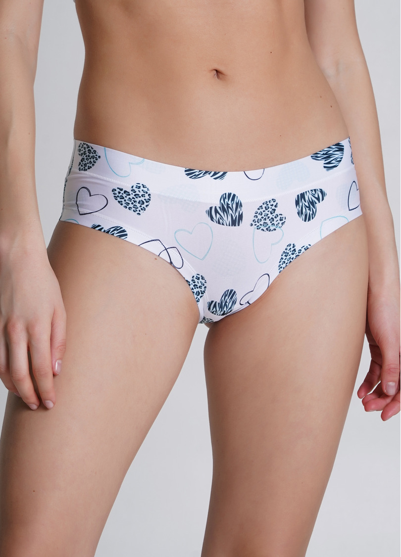Принтованные трусики слипы с сердечками Be my Valentine 2301/20 heart (голубой)