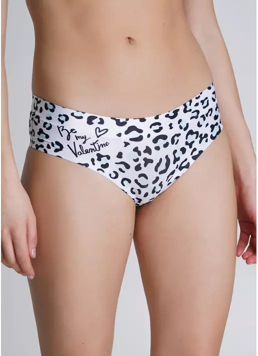 Принтованные трусики слипы леопардовые Be my Valentine 2301/20 leo blue (голубой)