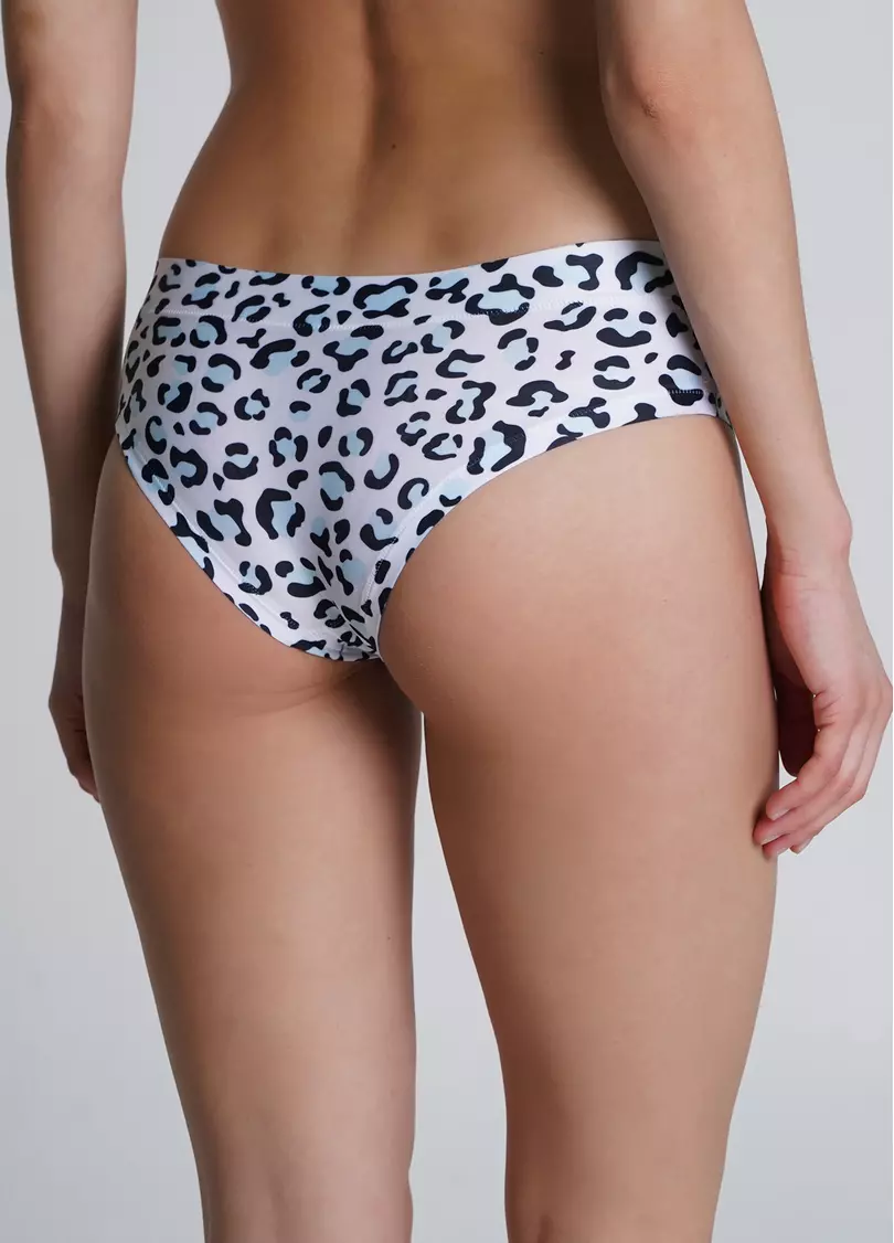 Принтованные трусики слипы леопардовые Be my Valentine 2301/20 leo blue (голубой)