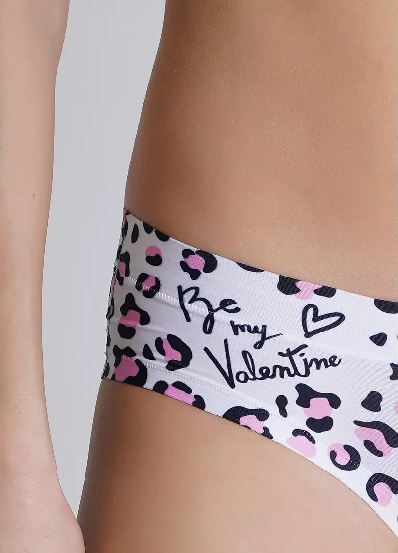 Принтованные трусики слипы леопардовые Be my Valentine 2301/20 leo pink (розовый)