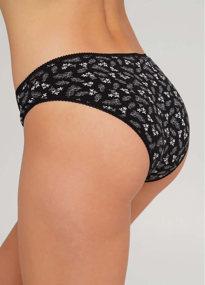 Хлопковые трусы слипы в цветочный рисунок Blossom 2301/60