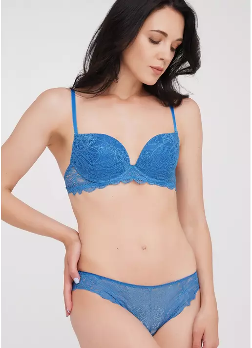 Классические трусики слипы из кружева Blue forest 2309/31 (голубой)