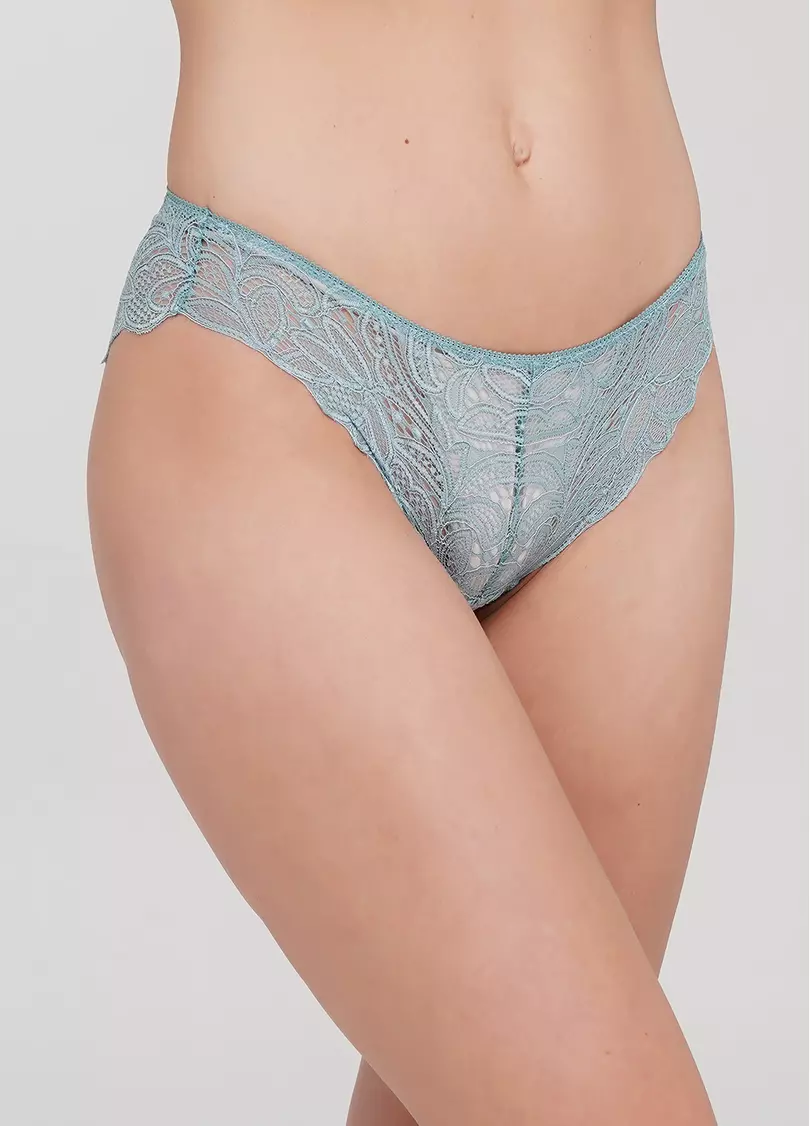 Классические трусики слипы из кружева Blue forest 2309/31 (мятный)