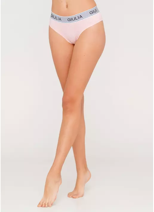 Женские хлопковые трусики COTTON FIT 2302/60 (розовый меланж) Giulia