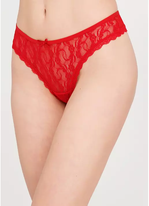 Кружевные трусы стринги Carmelita 2102/31 (красный)