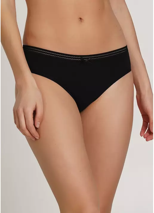 Трусики слипы хлопковые Cotton print 2301/06 black (черный)