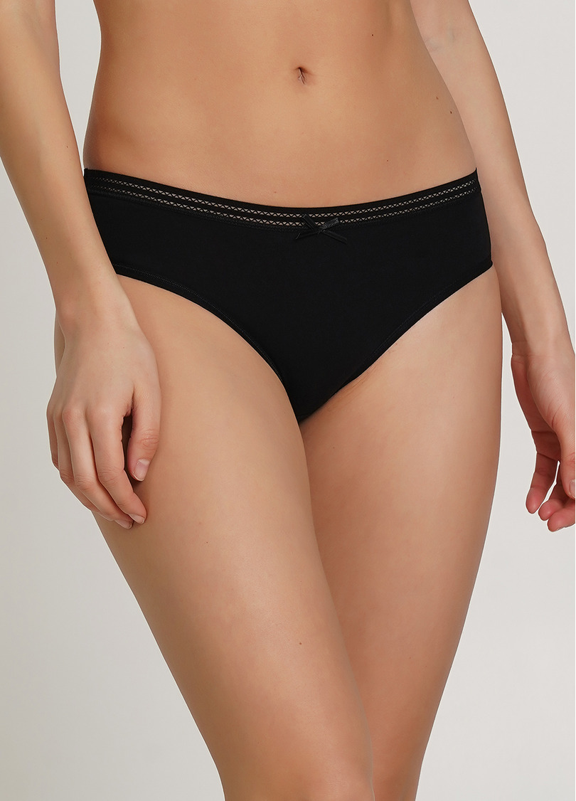 Трусики слипы хлопковые Cotton print 2301/06 black (черный)