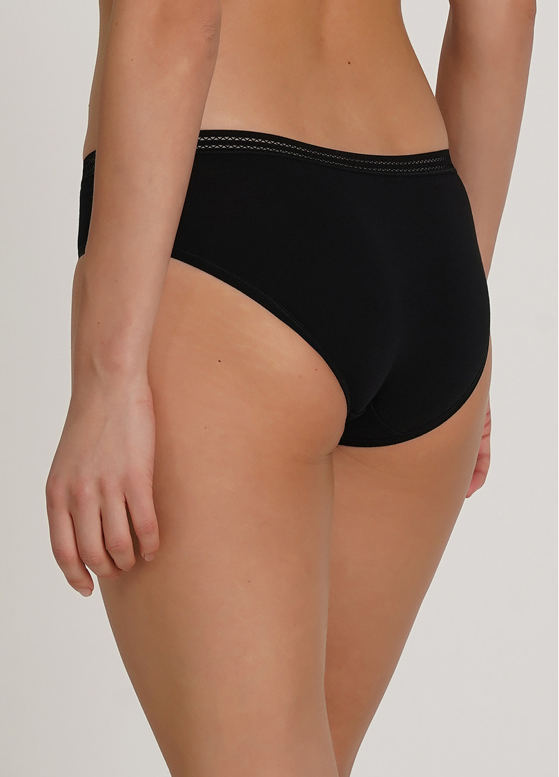 Трусики слипы хлопковые Cotton print 2301/06 black (черный)