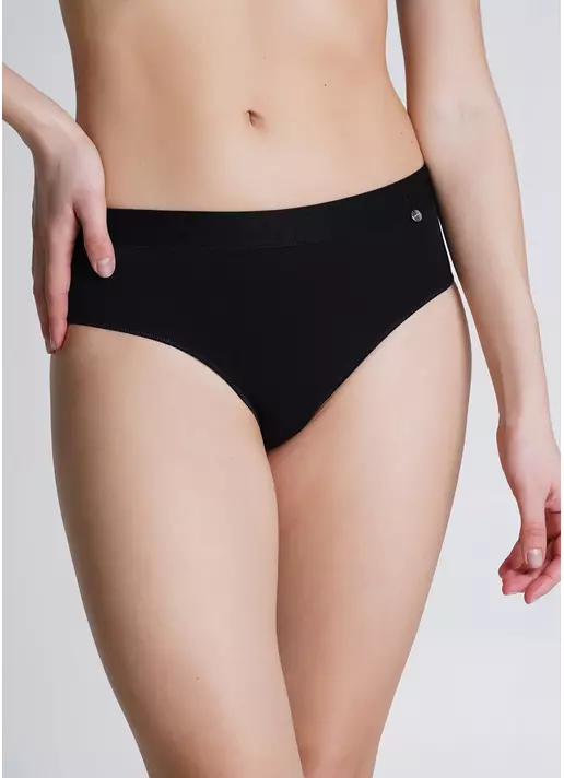 Трусики бразилиана хлопковые Cotton print 2316/06 black (черный)