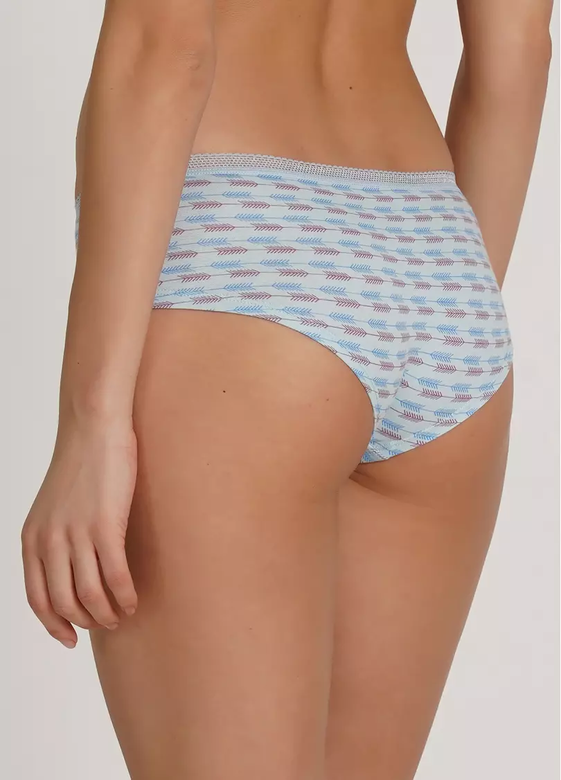 Трусики кюлоты в принт Cotton print 2602/06 blue arrows (голубой)
