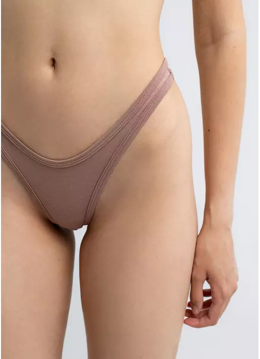Трусы бразилиана Crema soul, коричневые