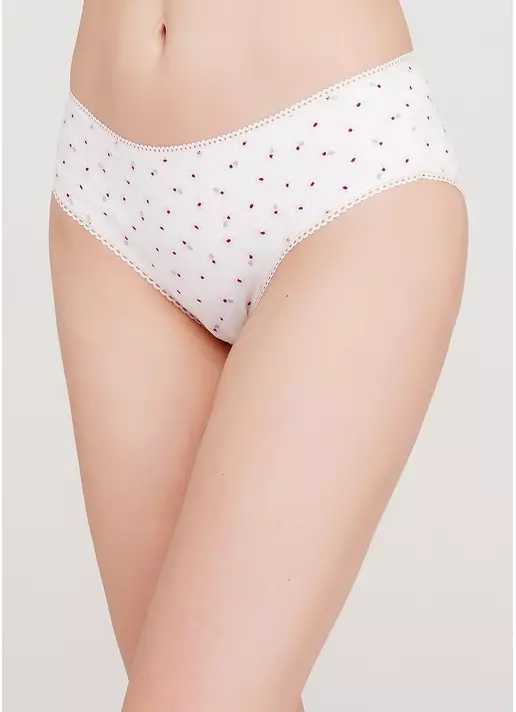 Хлопковые трусы слипы со средней посадкой Florian 2602/61 (белый)