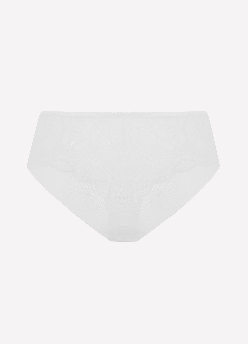 Труси бразиліана з мережива та сітки GRACE 2233/41 white (білий)