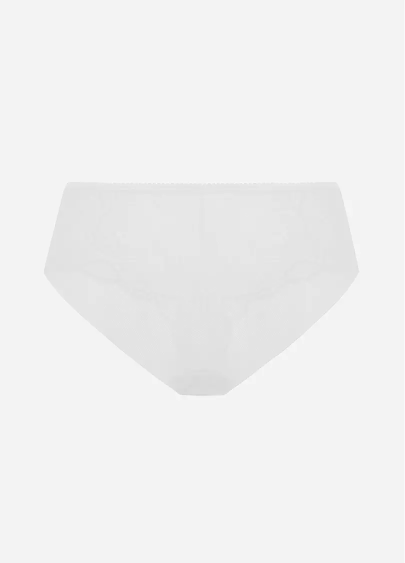 Труси бразиліана з мережива та сітки GRACE 2233/41 white (білий)