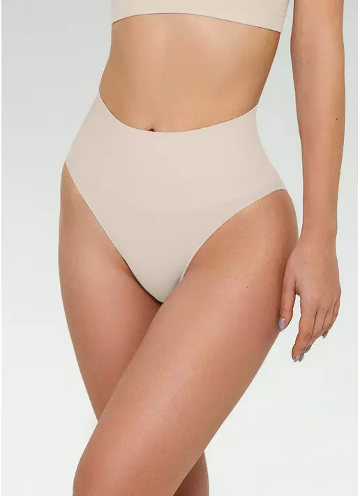 Безшовні труси сліпи з легкою корекцією HI-LEG SHAPEWEAR light nude (бежевий)