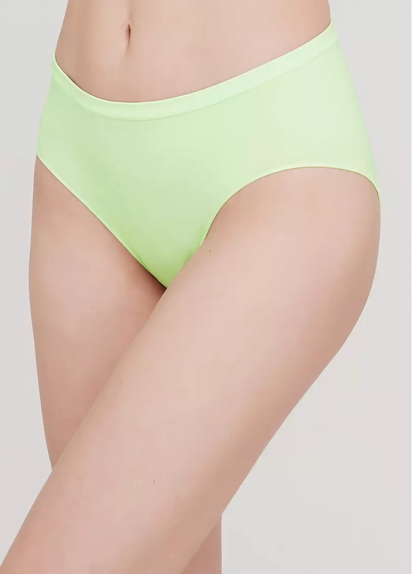 Бесшовные трусы полушортики HIPSTER BRIEFS COLOR (зеленый)