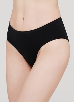 Бесшовные трусы хипстеры HIPSTER BRIEFS (черный)