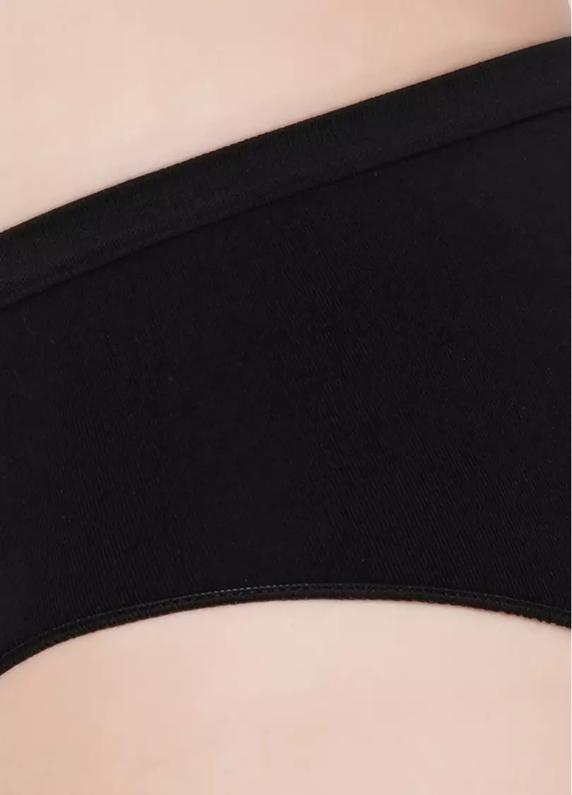 Бесшовные трусы хипстеры HIPSTER BRIEFS (черный)