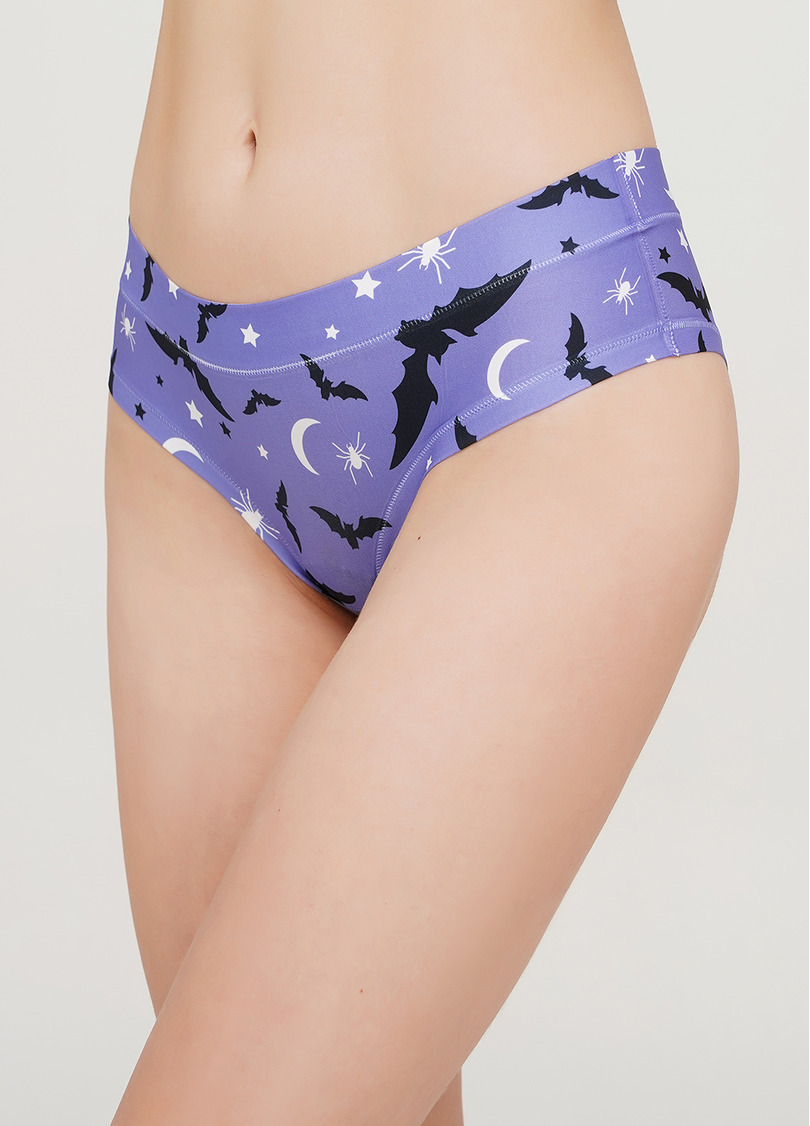 Трусики слипы с принтом летучие мыши Helloween 2301/20 spider purple (фиолетовый)