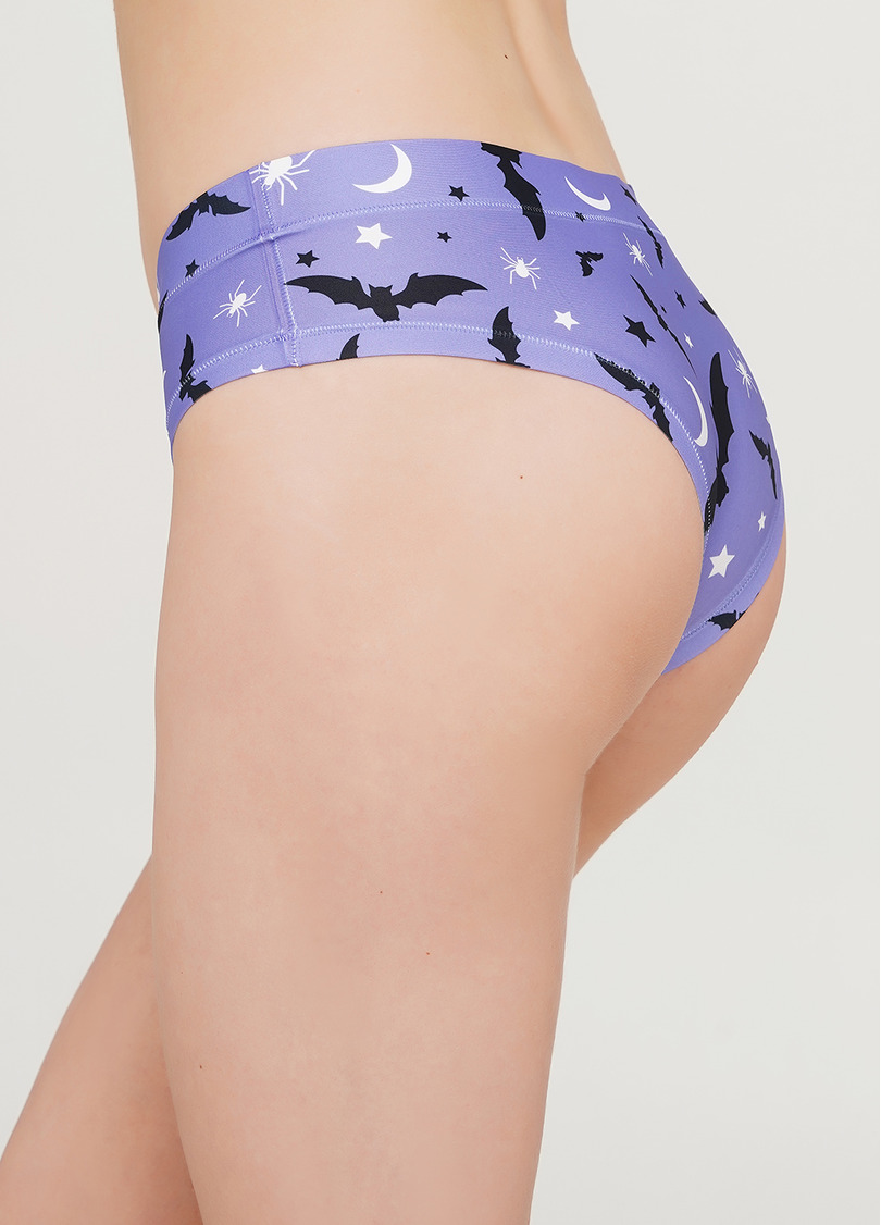 Трусики слипы с принтом летучие мыши Helloween 2301/20 spider purple (фиолетовый)