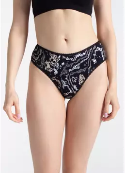 Трусики бразилиана JOLLY PRINTS 2232/60 abstract print (черный)
