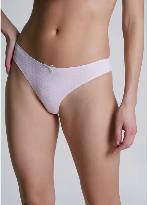 Трусики бразилиана из хлопка с кружевом Kaleidoscope 2218/61 pink cell (розовый)