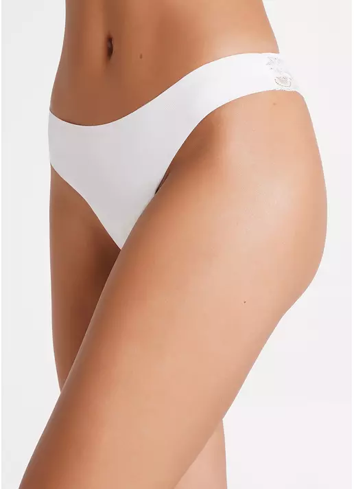 Мереживні жіночі трусики бразиліана L5128B-M (білий)