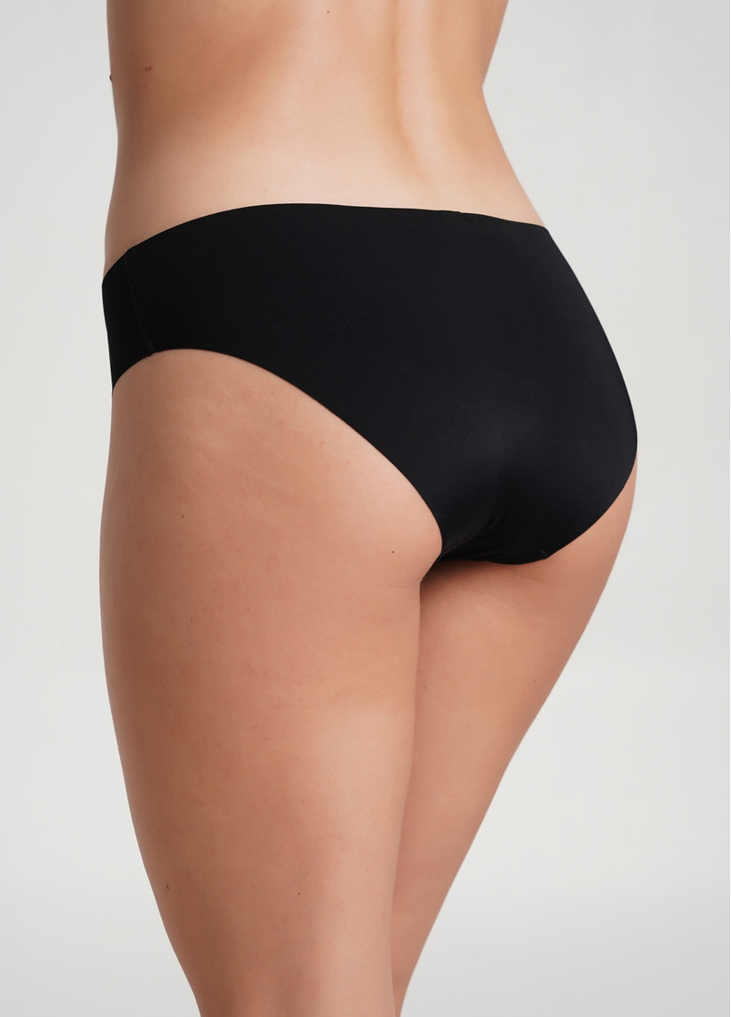 Трусики сліпи з необробленим краєм L5133BR-M (чорний)