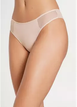 Трусики бразиліана з сіткою L5135BR-M (бежевий) Трусики бразиліана з сіткою L5135BR-M (бежевий)