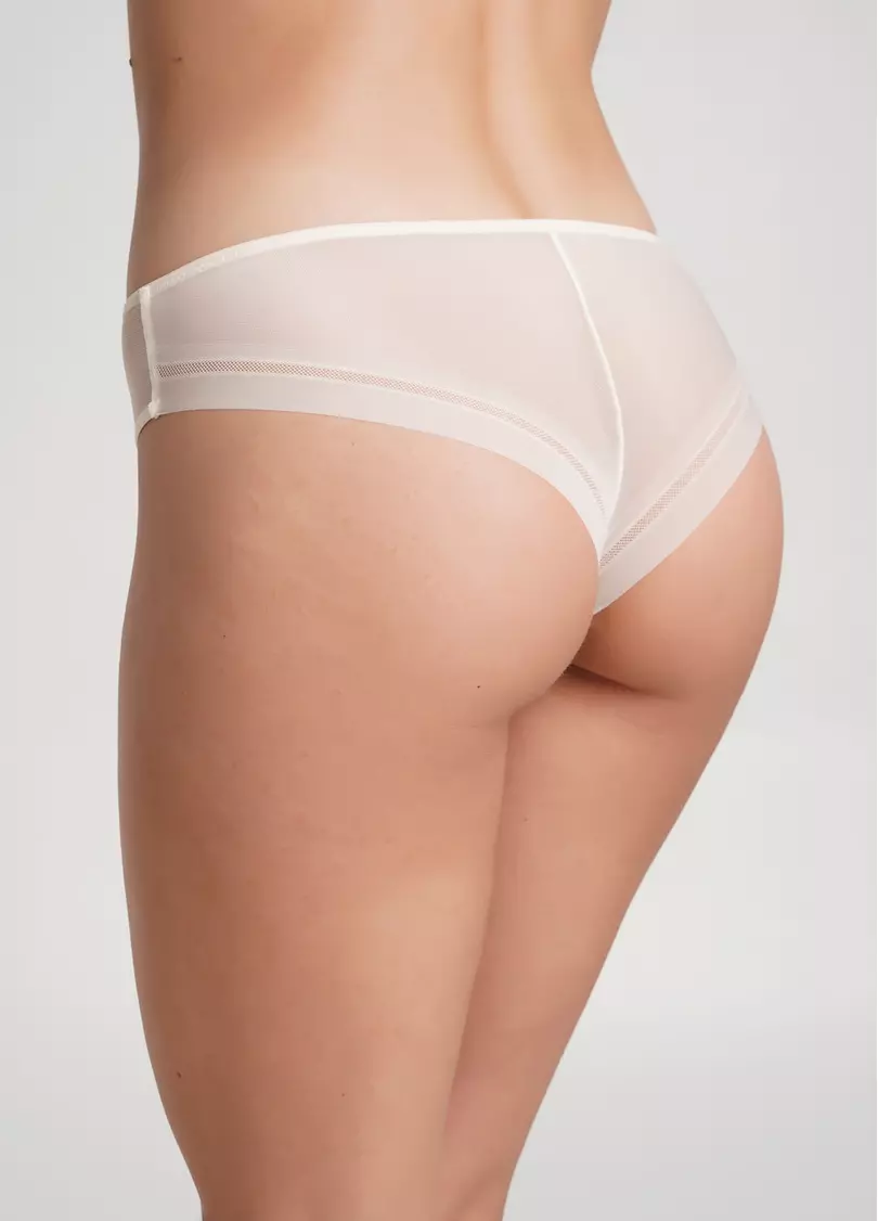 Трусики бразиліана з сіткою L5135BR-M (перлинний)