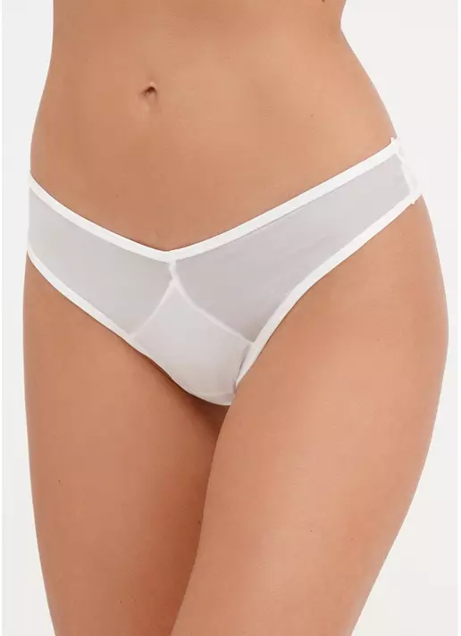 Трусики стринги из микрофибры и сетки L5153S-M (белый)