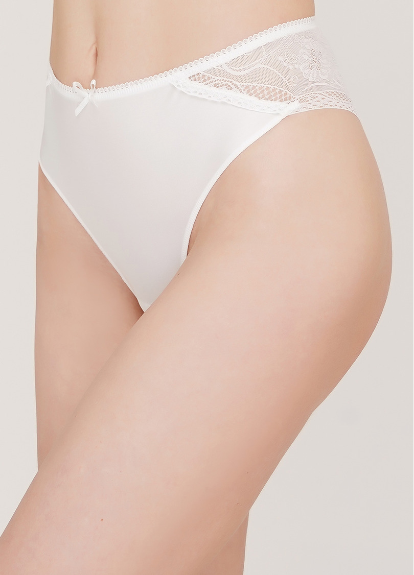 Мереживні трусики бразиліана Lara 2204/02 (білий)