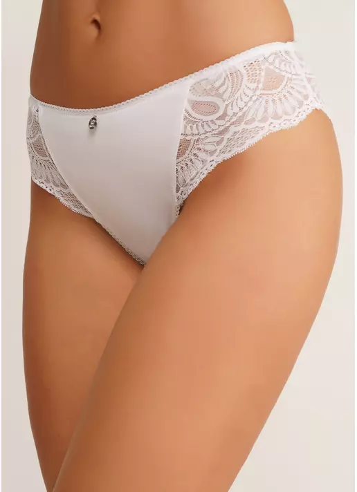 Бавовняні бразиліана з сіткою LORA 2238/61 white (білий)