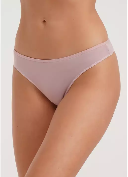 Трусики танга хлопковые Leila 2102/60 powder (розовый)