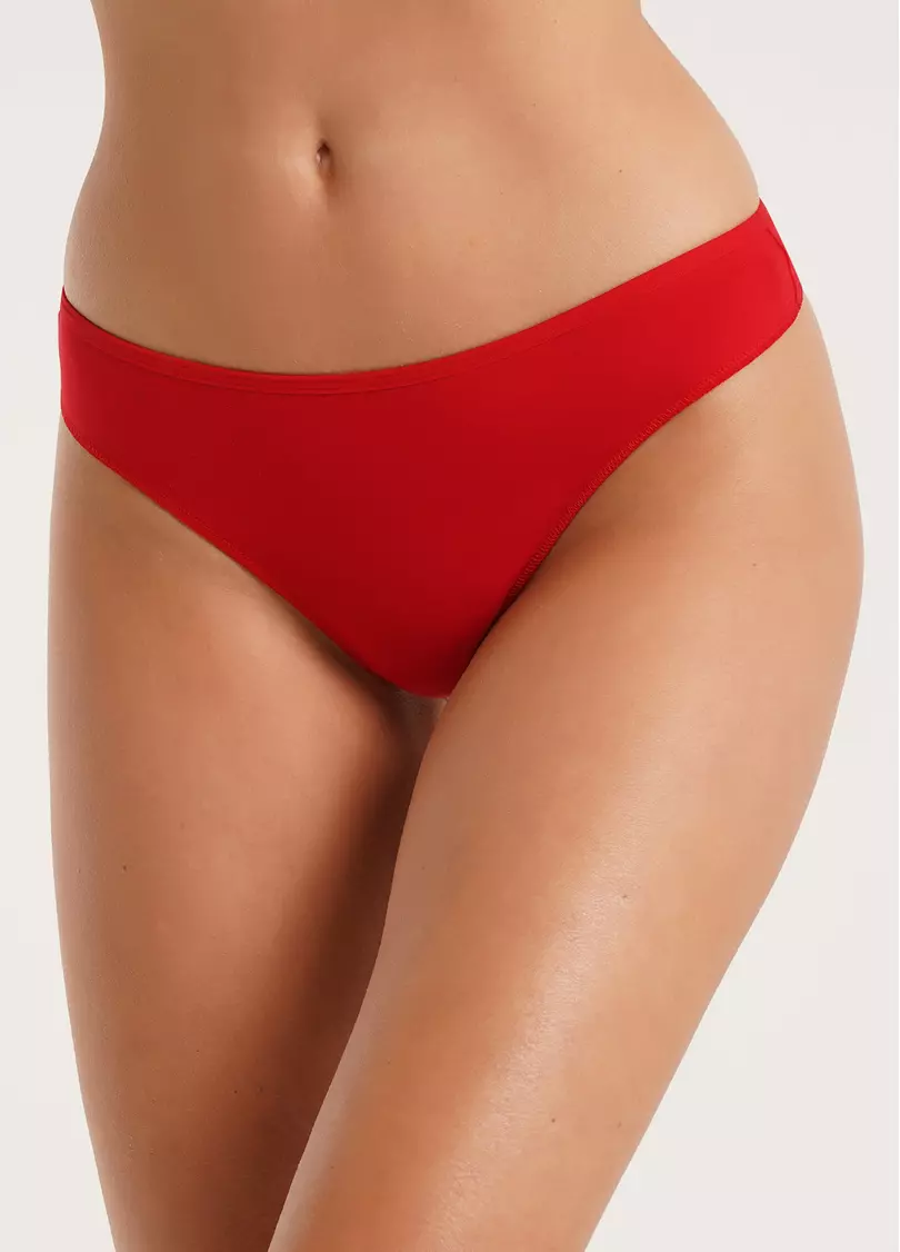 Трусики танга бавовняні Leila 2102/60 red (червоний)