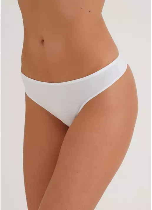 Трусики танга бавовняні Leila 2102/60 white (білий)