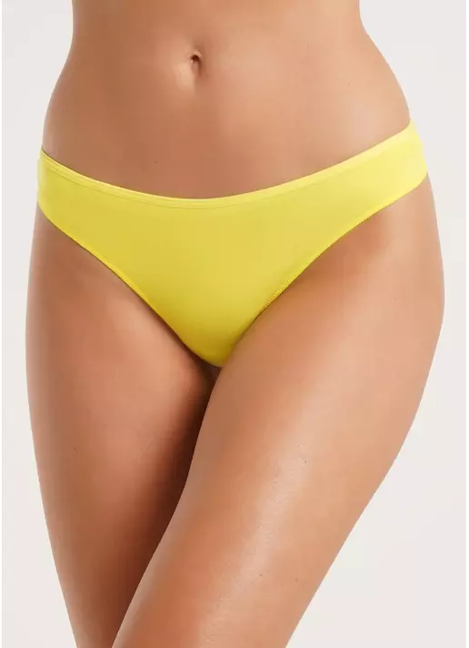 Трусики танга бавовняні Leila 2102/60 yellow (жовтий)