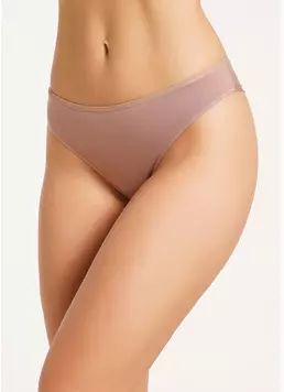 Трусики бразилиана хлопковые Leila 2206/60 mokko (бежевый) Трусики бразилиана хлопковые Leila 2206/60 mokko (бежевый)