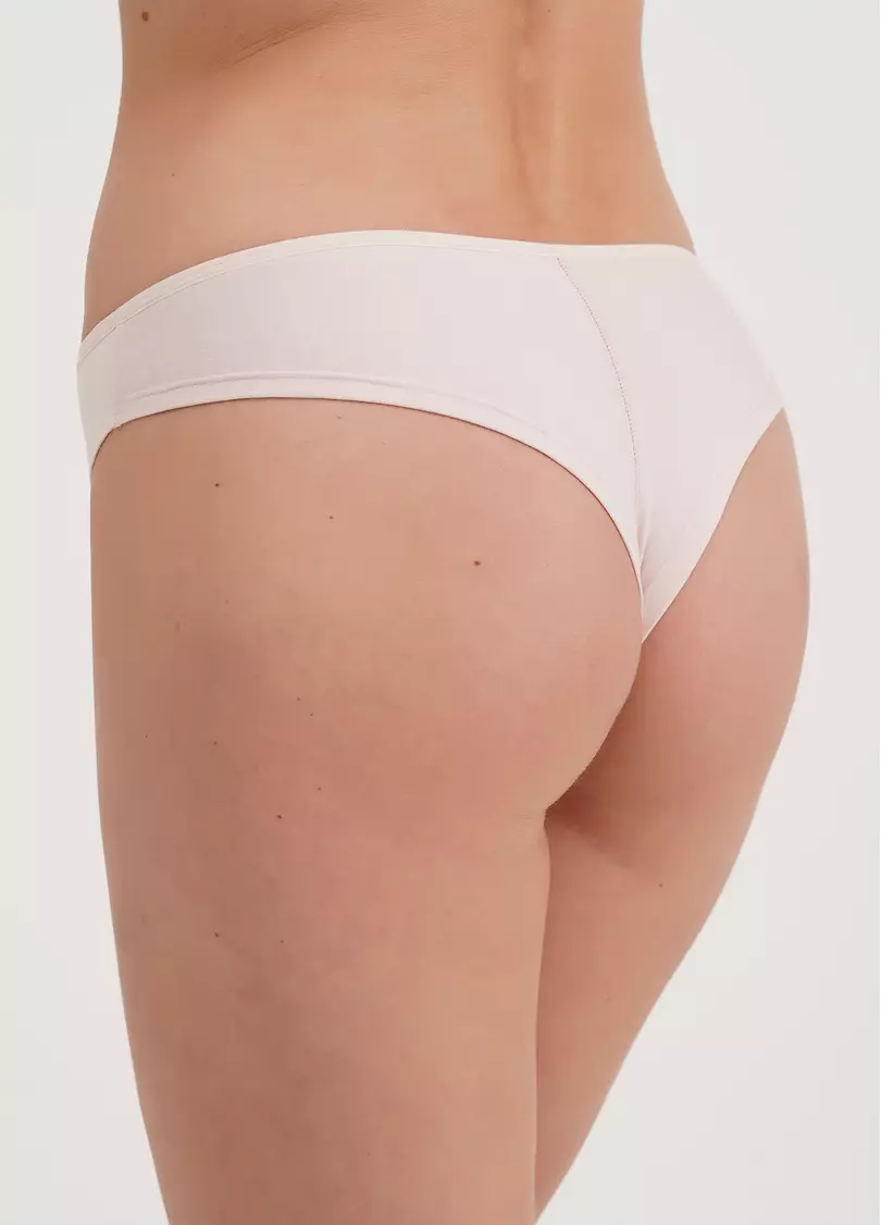 Трусики бразиліана бавовняні Leila 2206/60 nude (бежевий)