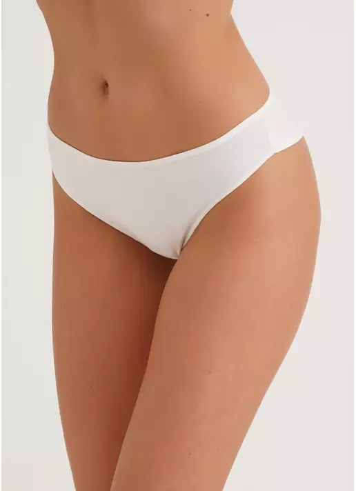 Трусики бразилиана хлопковые Leila 2206/60 whisper white (белый)