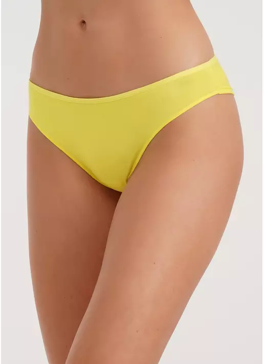 Трусики бразилиана хлопковые Leila 2206/60 yellow (желтый)